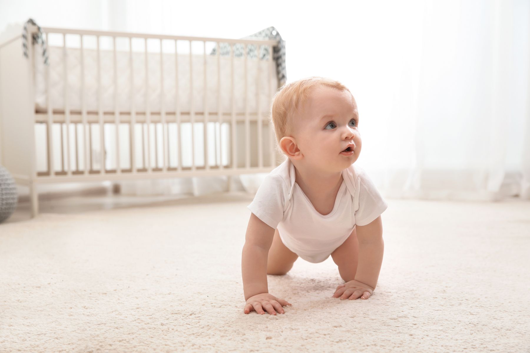 Soft carpet in a nursery