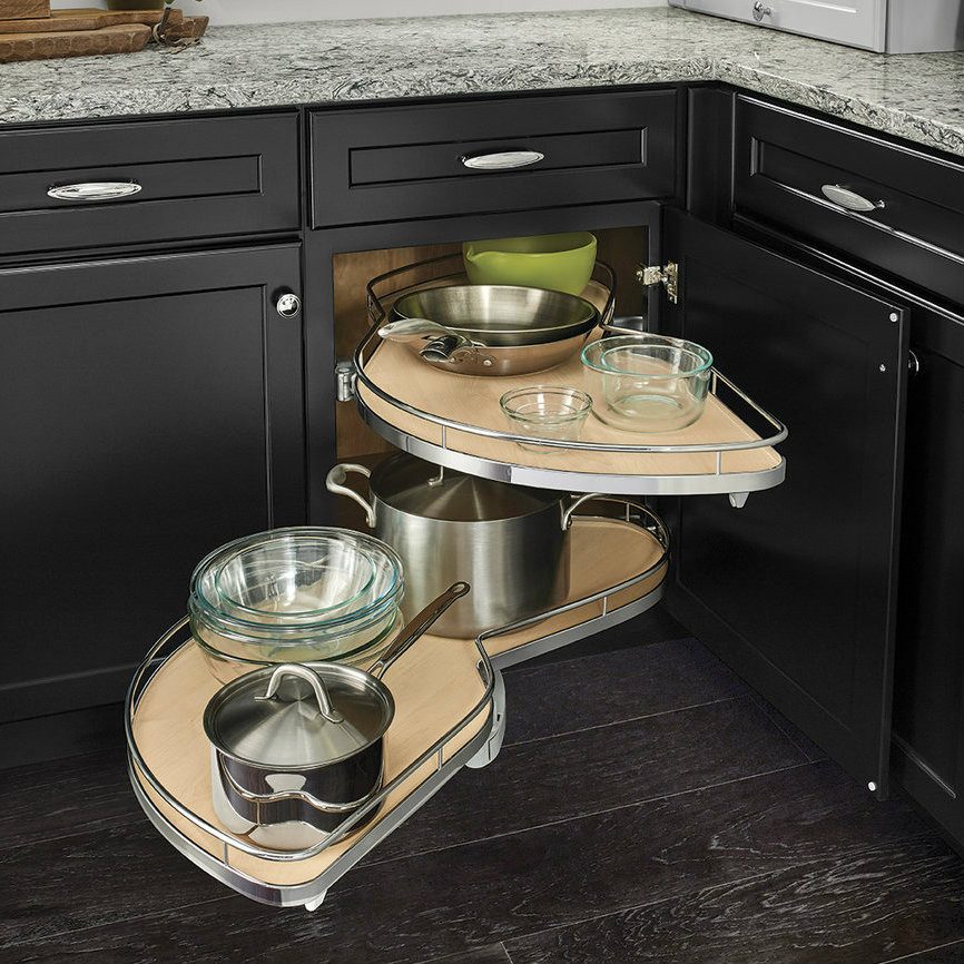 KraftMaid corner lazy susan pull-out