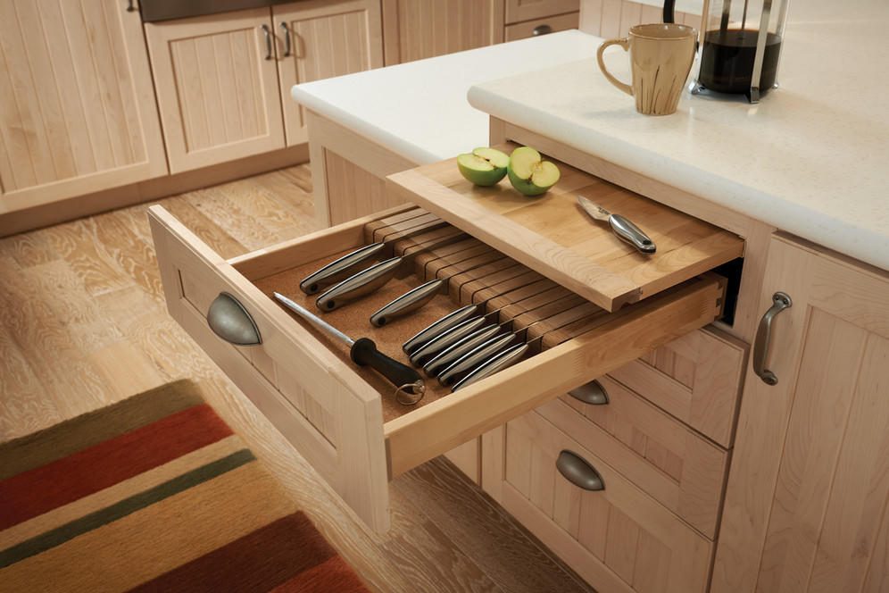 KraftMaid knife-block drawer and cutting board in Fort Walton Beach, FL