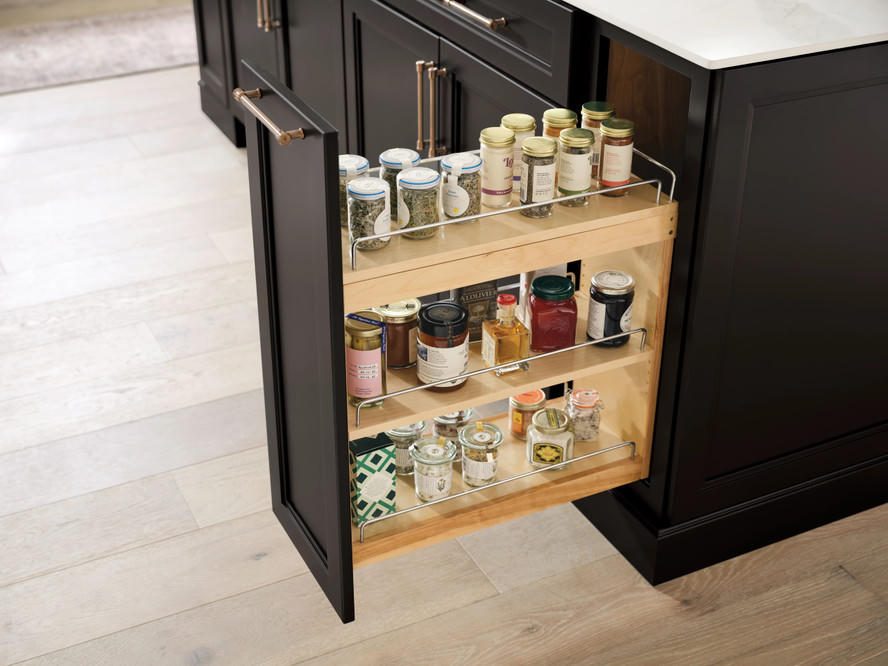 KraftMaid base spice pull-out